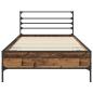 Preview: Bettrahmen Altholz 80 x 200 cm Holzwerkstoff