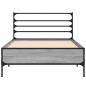 Preview: Bettrahmen Grau Sonoma 80 x 200 cm Holzwerkstoff