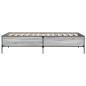 Preview: Bettrahmen Grau Sonoma 80 x 200 cm Holzwerkstoff