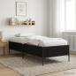 Preview: ARDEBO.de - Bettrahmen Schwarze Eiche 80 x 200 cm Holzwerkstoff