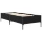 Preview: Bettrahmen Schwarze Eiche 80 x 200 cm Holzwerkstoff