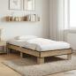 Preview: ARDEBO.de - Bettrahmen Sonoma-Eiche 80 x 200 cm Holzwerkstoff