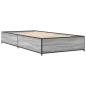 Preview: Bettrahmen Grau Sonoma 80 x 200 cm Holzwerkstoff