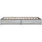 Preview: Bettrahmen Grau Sonoma 80 x 200 cm Holzwerkstoff