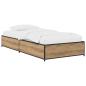 Preview: Bettrahmen Artisan-Eiche 80 x 200 cm Holzwerkstoff