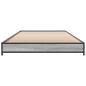 Preview: Bettrahmen Grau Sonoma 80 x 200 cm Holzwerkstoff