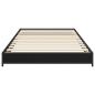 Preview: Bettrahmen Schwarze Eiche 80 x 200 cm Holzwerkstoff