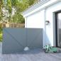 Preview: ARDEBO.de - Faltbarer Terrassen-Seitenfächer Grau 300×150 cm