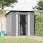 Preview: Gartenschuppen Grau Metall