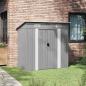 Preview: Gartenschuppen Grau Metall
