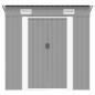 Preview: Gartenschuppen Grau Metall