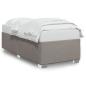 Preview: Bettgestell ohne Matratze Taupe 90x190 cm Stoff
