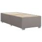 Preview: Bettgestell ohne Matratze Taupe 90x190 cm Stoff