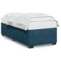 Preview: Bettgestell Blau 100x200 cm Samt