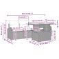 Preview: Gartensofa-set 5 stk. Schwarz Poly Rattan