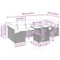 Preview: Gartensofa-set 8 stk. Schwarz Poly Rattan