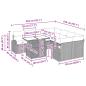 Preview: Garten-Sofa-Set 9 stk. Schwarz Poly Rattan