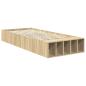 Preview: Bettrahmen mit Regal Sonoma-Eiche 90 x 190 cm Holzwerkstoff