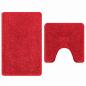 Preview: Anti-Rutsch Badematten-Set 2 stk. Rot 50 x 50 cm PP