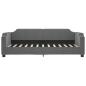 Preview: Tagesbett Ausziehbar mit Schubladen Dunkelgrau 80x200 cm Stoff