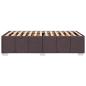 Preview: Bettgestell ohne Matratze Dunkelbraun 90x200 cm Stoff
