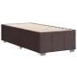 Preview: Bettgestell ohne Matratze Dunkelbraun 90x200 cm Stoff