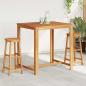 Preview: Barhocker 2 Stk. Massivholz Akazie