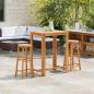 Preview: Barhocker 2 Stk. Massivholz Akazie