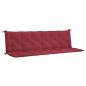 Preview: Gartenbank-Auflage Weinrot 200x(50+50)x7 cm Oxford-Gewebe