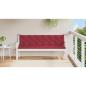 Preview: Gartenbank-Auflage Weinrot 200x(50+50)x7 cm Oxford-Gewebe