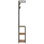 Preview: Garderobe mit Schuhablage 68x30x182cm Raues Massivholz Mango