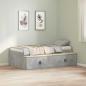 Preview: Bettrahmen mit Schubladen Beton Grau 100 x 200 cm Holzwerkstoff