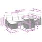 Preview: Gartensofa-set 8 Stk. Poly-Rattan