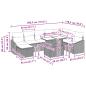 Preview: Gartensofa-set 9 Stk. Poly-Rattan