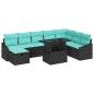 Preview: Gartensofa-set 9 Stk. Poly-Rattan