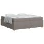 Preview: Bettrahmen Taupe 200 x 200 cm Stoff
