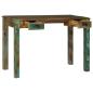 Preview: Schreibtisch Braun 112 x 55 x 76 cm Massives upgecyceltes Holz