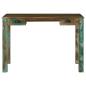 Preview: Schreibtisch Braun 112 x 55 x 76 cm Massives upgecyceltes Holz