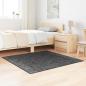 Preview: ARDEBO.de - Anti-Rutsch Shaggy Teppich Dunkelgrau 120 x 120 cm PP