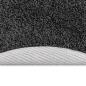 Preview: Anti-Rutsch Shaggy Teppich Dunkelgrau 90 x 90 cm PP