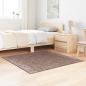 Preview: ARDEBO.de - Anti-Rutsch Shaggy Teppich Braun 120 x 120 cm PP