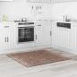 Preview: Anti-Rutsch Shaggy Teppich Braun 120 x 120 cm PP