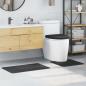 Preview: ARDEBO.de - Anti-Rutsch Badematten-Set 3 stk. Dunkelgrau 50 x 80 cm PP