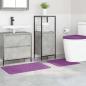 Preview: Anti-Rutsch Badematten-Set 3 stk. Lila 50 x 80 cm PP