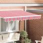Preview: ARDEBO.de - Ersatzvolant für Markise für 2,5 m Rot-Weiß gestreift Polyester