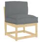 Preview: Kissen Anthrazit 50 x 40 x 12 cm Oxford-Stoff