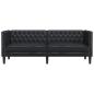 Preview: Sofa Schwarz 194 x 74,5 x 70,5 cm PVC