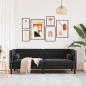 Preview: Sofa Schwarz 194 x 74,5 x 70,5 cm Samt