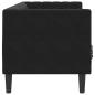 Preview: Sofa Schwarz 194 x 74,5 x 70,5 cm Samt