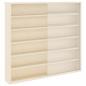 Preview: Wanddisplay-Case mit Regal Beige 60 x 8,5 x 54 cm Sperrholz